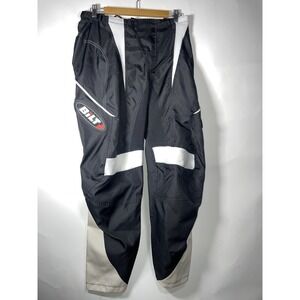 Bilt Pants Blorp 1 Motorcycle Motocross Black White Logo Mens Size 34 Runs Small